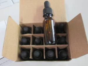 lot 158 image: 2- 12 pks 15 ml Amber Dropper Vials...