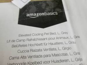 lot 170 image: AmazonBasics Cooling Elevated Pet B...