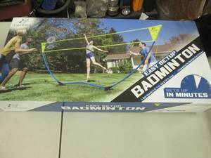 lot 177 image: Easy Setup Badminton - open box...
