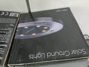lot 186 image: 5-4pk Solar Ground Lights...