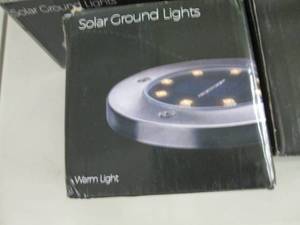 lot 187 image: 5- 4pk  Solar Ground Lights...