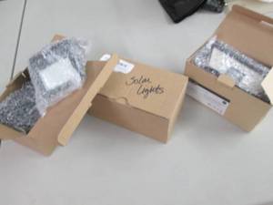 lot 201 image: 2-4 pk Motion Sensor Fence Light, 2...