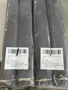 lot 204 image: 2-2pk Slub Cotton Table Runner 16x7...
