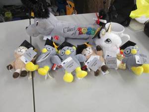 lot 212 image: 7 Graduation Plush ...
