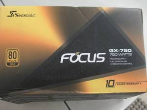 lot 218 image: Seasonic Focus GX-750 Power Supply...