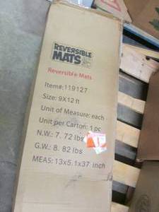 lot 297 image: 9 ft. x 12 ft. Reversible Mat - Cla...