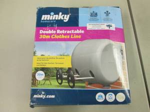 lot 299 image: Minky Double Retractable Clothes Li...