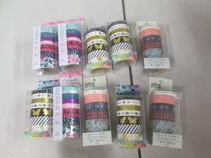 lot 323 image: 10 pks Assorted Washi Tape...