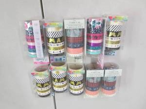 lot 325 image: 10 pks Assorted Washi Tape...