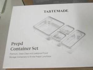 lot 332 image: 2 Tastemade Prepd Container Set Foo...