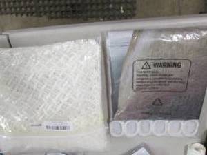 lot 342 image: Shower Curtain, 4 pc Doily Set...