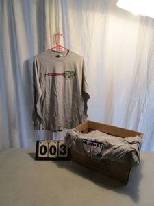 Printed Long Sleeve T-Shirts - Gray