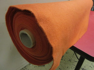 lot 149 image: ROLL OF ORANGE FELT