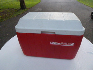lot 48 image: Coleman Red Cooler