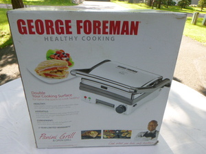 lot 65 image: George Foreman Panini Grill