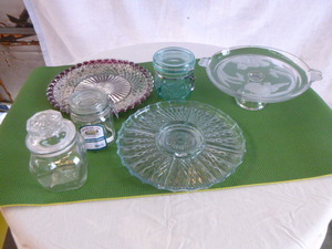 lot 94 image: Canisters, Serving Platters, Cake Holder