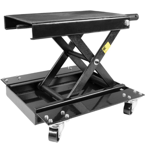 lot 6 image: STARKS 1100 lbs. Scissor Jack Portable ATVs Motorcycle Center Lift Hoist Stand Bikes with Wheel