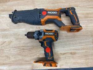 lot 8 image: RIGID Lot of 2 tools.  1 Sawzall (R8642) and 1 Drill (R86116)
