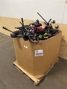 lot 33 image: Lot of various Lawn Trimmer parts.  Homelite, Ryobi, and possibly other brands