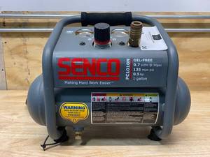 lot 36 image: SENCO 1 Gal. 12 HP Portable Pancake Electric Air Compressor