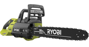 lot 50 image: RYOBI 16 in. 40-Volt Brushless Lithium-Ion Cordless Chainsaw (Tool Only)