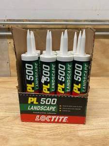 lot 63 image: LOCTITE lot of 12 PL 500 10 fl. oz. Landscape Block Adhesive