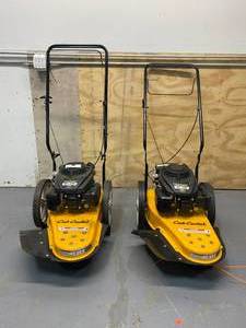 lot 66 image: CUB CADET Lot of Two- 22 in. 159cc Gas Walk Behind String Trimmer Mowers