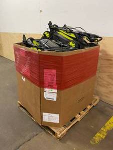 lot 69 image: RYOBI Lot of Six- 20 Brushlesss, Cordless Lawn Mowers.  Not Working