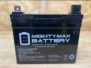 lot 82 image: MIGHTY MAX BATTERY 12-Volt 35 Ah Sealed Lead Acid (SLA) Rechargeable Battery