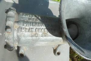 Large Antique Meat Grinder Enterprise No. 22