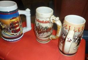 3 -  Budweiser Steins