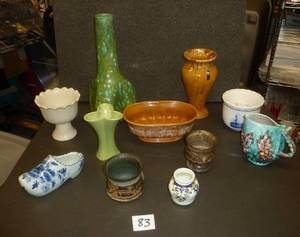 Tote full of Pottery