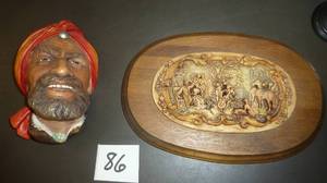 Group of Carvings - soapstone, alabaster etc