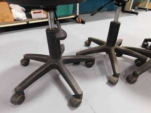 4 - Rolling Backless Stools