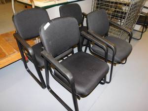 4 - Black Office Chairs