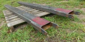 lot 21 image: Forklift Fork Extensions - 3 x 6.5 x 84(L)