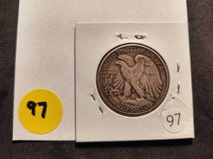 Walking Liberty Half Dollar - 1938 D VF