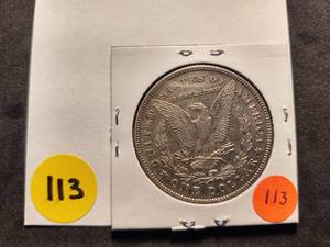 1878 Rev of 78 7TF Morgan Silver Dollar - AU