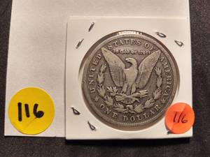 1892 CC Morgan Silver Dollar