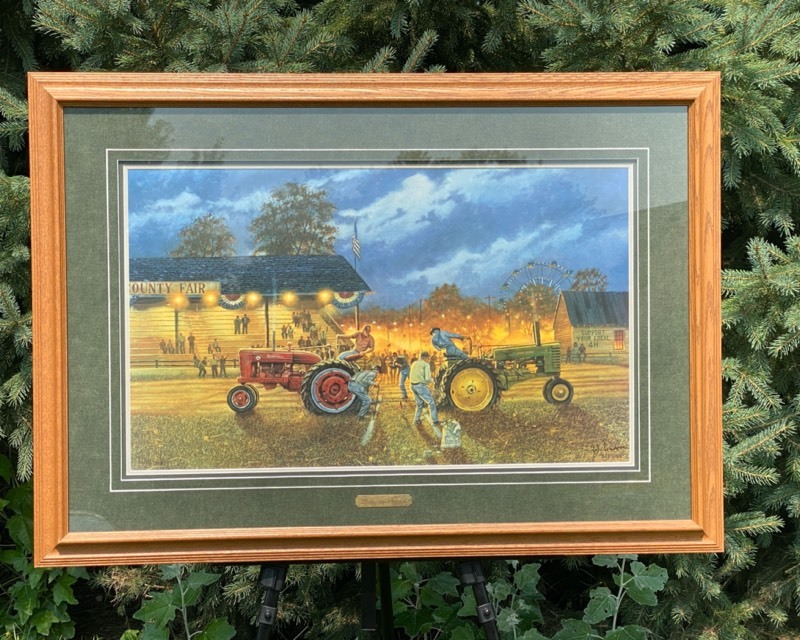 Dave Barnhouse For Top Honors factory Tractor Pull Fair S/N Art Print-Framed 31.5 x 18.5