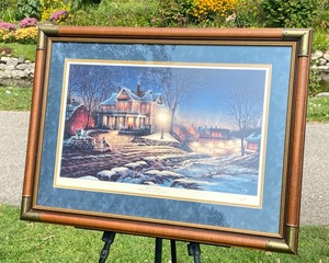lot 272 image: LIGHTS OF HOME Redlin Limited Edition Print