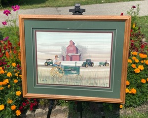 lot 283 image: FOUR GENERATIONS OF JOHN DEERE by P. Buckley Moss - Limited Edition Print