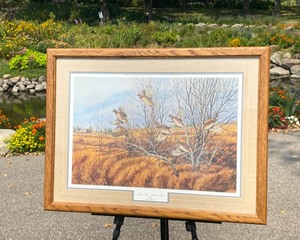 lot 280 image: AUTUMN FLUSH - BOBWHITE QUAIL by Rick Morkel Signed Limited Edition