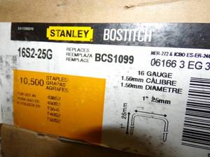 lot 51 image: Bostitch Staples # 16S2-25G