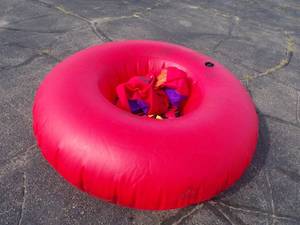 lot 57 image: Large inflatable water toy towable