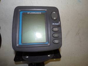 lot 121 image: Lowrance X52 Depth Finder with cables