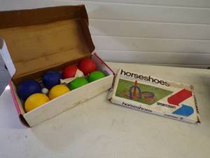 lot 122 image: Bocce I and Rubber Horseshoe games