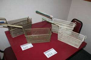 lot 165 image: Lot of (6) Commercial Deep Fryer Baskets