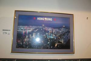 lot 179 image: Hong Kong Night Lights Framed Wall Art
