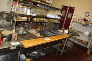 lot 111 image: Eagle NSF Commercial Stainless Steel 4-Well Stationary Electric Hot Food Table SDHT4-208